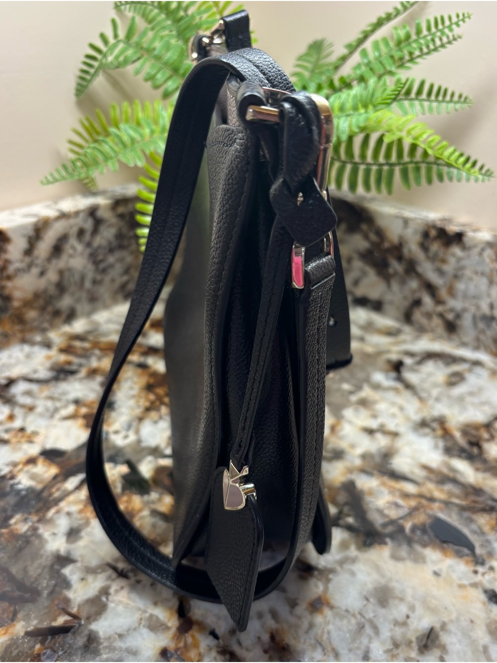 kate spade Black Pebbled Leather Crossbody Bag - Picture 6 of 17